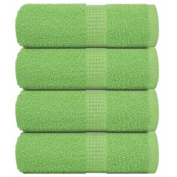 Gossi prosoape de sapun 4 buc verde mar 30x30 cm 360 g/m2 100% bumbac