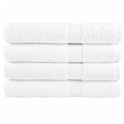 Gossi prosoape de sauna premium solund 4 buc alb 80x200cm 600gsm