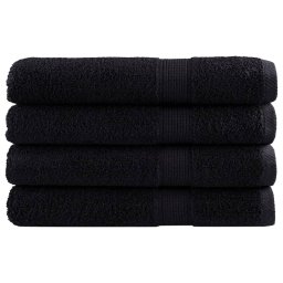 Gossi prosoape de sauna premium solund 4 buc. negru 80x200 cm 600 gsm