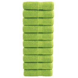 Gossi prosoape maini premium solund 10 buc verde 30x30 cm 600 gsm