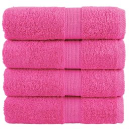 Gossi prosoape maini premium solund 4 buc roz 30x30 cm 600 gsm