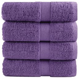 Gossi prosoape maini premium solund 4 buc violet 30x30cm 600 gsm