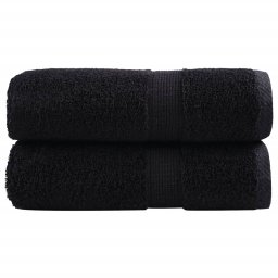 Gossi prosoape oaspeti premium solund 2 buc. negru 30x50 cm 600 gsm