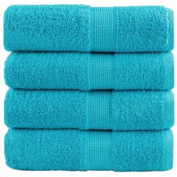 Gossi prosoape oaspeti premium solund 4 buc turcoaz 30x50 cm 600 gsm