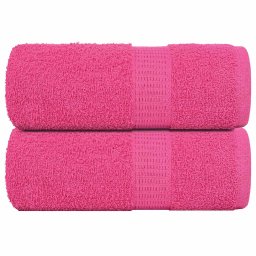 Gossi prosoape pentru oaspeti 2 buc roz 30x50 cm 360 g/m2 100% bumbac