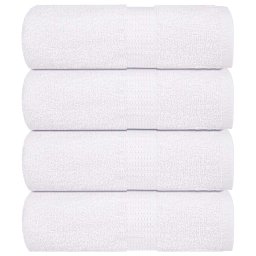 Gossi prosoape pentru oaspeti 4 buc alb 30x50 cm 360 g/m2 100% bumbac