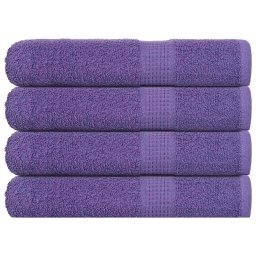 Gossi prosoape pentru sauna 4 buc violet 360 g/m2 100% bumbac