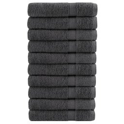 Gossi prosoape premium solund 10 buc antracit 100x200 cm 600 gsm