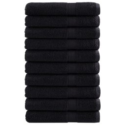 Gossi prosoape premium solund 10 buc. negru 100x200 cm 600 gsm