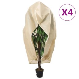 Gossi protectie de fleece plante cu fermoar 4 buc 70 g/m2 3,93x3 m