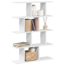 Gossi raft cubic de perete cu 12 compartimente alb lemn prelucrat