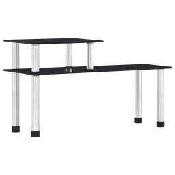 Gossi raft de bucatarie, negru, 45x16x26 cm, sticla securizata