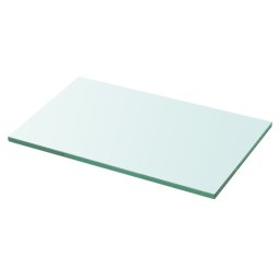 Gossi raft din sticla transparenta, 30 x 15 cm