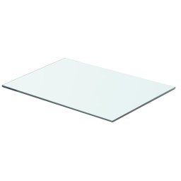 Gossi raft din sticla transparenta, 50 x 30 cm