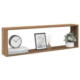 Gossi rafturi de perete cub 2 buc. stejar artizanal 100x15x30 cm lemn