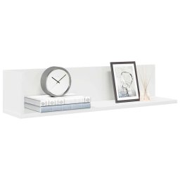 Gossi rafturi de perete, 2 buc., alb, 75x16,5x16,5 cm, lemn prelucrat