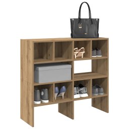 Gossi rafturi pantofi 2 buc stejar artizanal stivuibil 89,5x30x40 cm