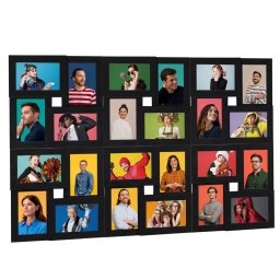 Gossi rama foto colaj, negru, 24 x foto (13x18 cm), mdf