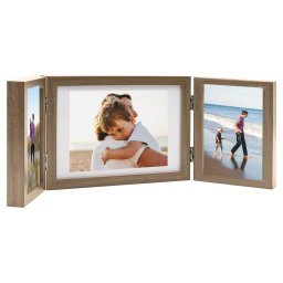 Gossi rama foto tripla, colaj, maro deschis, 28x18 cm+2x(13x18 cm)