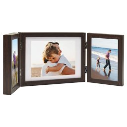 Gossi rama foto tripla, colaj, maro inchis, 22x15 cm+2x(10x15 cm)