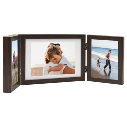 Gossi rama foto tripla, colaj, maro inchis, 28x18 cm+2x(13x18 cm)