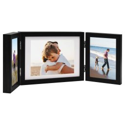 Gossi rama foto tripla, colaj, negru, 22x15 cm + 2x (10x15 cm)