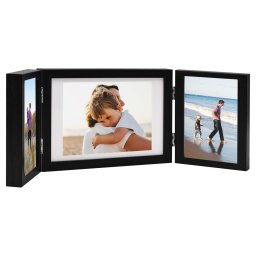 Gossi rama foto tripla, colaj, negru, 28x18 cm+2x(13x18 cm)