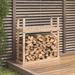 Gossi rastel pentru lemne de foc, 110x35x108,5 cm, lemn masiv de pin