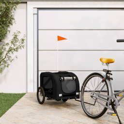 Gossi remorca bicicleta animale companie, negru, textil oxford/fier