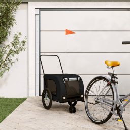 Gossi remorca bicicleta animale companie, negru, textil oxford/fier
