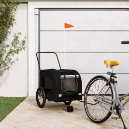 Gossi remorca bicicleta animale companie, negru, textil oxford/fier