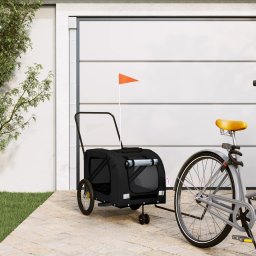 Gossi remorca bicicleta animale companie, negru, textil oxford/fier