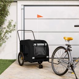 Gossi remorca bicicleta animale companie, negru, textil oxford/fier