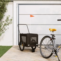 Gossi remorca bicicleta animale companie, negru, textil oxford/fier