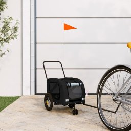 Gossi remorca bicicleta animale companie, negru, textil oxford/fier