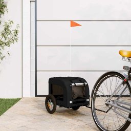 Gossi remorca bicicleta animale companie, negru, textil oxford/fier