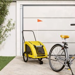 Gossi remorca de bicicleta animale companie galben textil oxford/fier