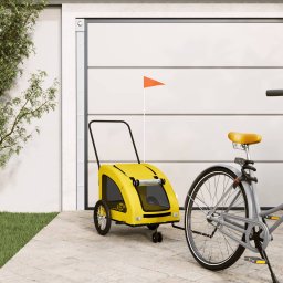 Gossi remorca de bicicleta animale companie galben textil oxford/fier