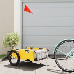 Gossi remorca de bicicleta, galben, textil oxford si fier