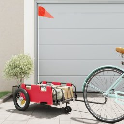 Gossi remorca de bicicleta, rosu, textil oxford si fier