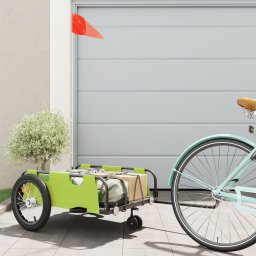 Gossi remorca de bicicleta, verde, textil oxford si fier