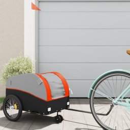 Gossi remorca pentru biciclete negru/portocaliu, 30 kg, fier