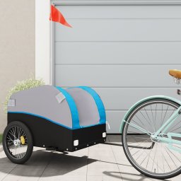 Gossi remorca pentru biciclete, negru si albastru, 45 kg, fier