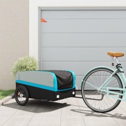 Gossi remorca pentru biciclete, negru si albastru, 45 kg, fier