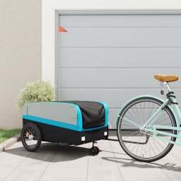 Gossi remorca pentru biciclete, negru si albastru, 45 kg, fier