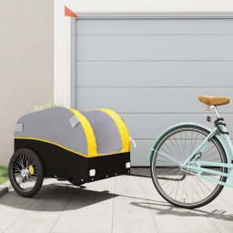 Gossi remorca pentru biciclete, negru si galben, 45 kg, fier