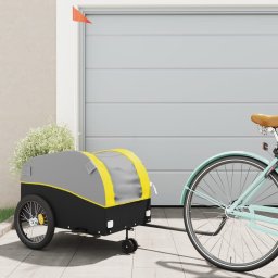Gossi remorca pentru biciclete, negru si galben, 45 kg, fier