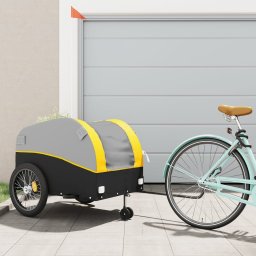 Gossi remorca pentru biciclete, negru si galben, 45 kg, fier