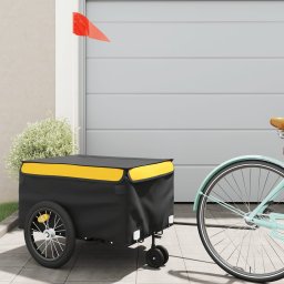 Gossi remorca pentru biciclete, negru si galben, 45 kg, fier