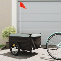 Gossi remorca pentru biciclete, negru si gri, 45 kg, fier